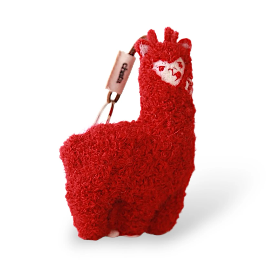 Llavero Alpaca Chata roja