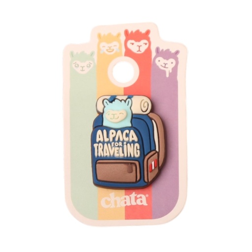 [31011] Pin plastico Verde Mochila (Chata)