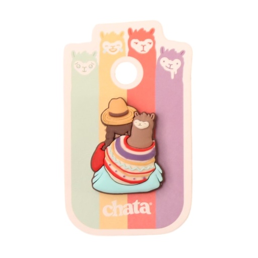 [31015] Pin plastico Marron Trencita (Chata)